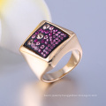 Wholesale New Design Gold Plated Jewelry Rings Square Shape Bib Jewelry Fashion Jewelry for Sales
